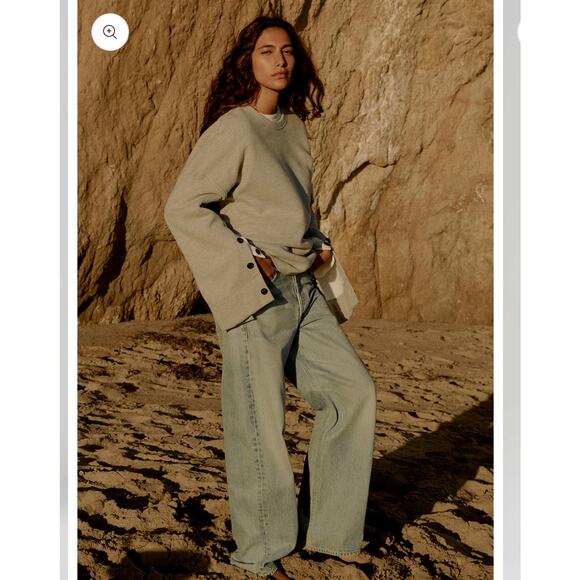 NWT Citizens of Humanity Ayla Baggy Cuffed Jeans in Gemini Size 26 Agolde - Picture 1 of 13